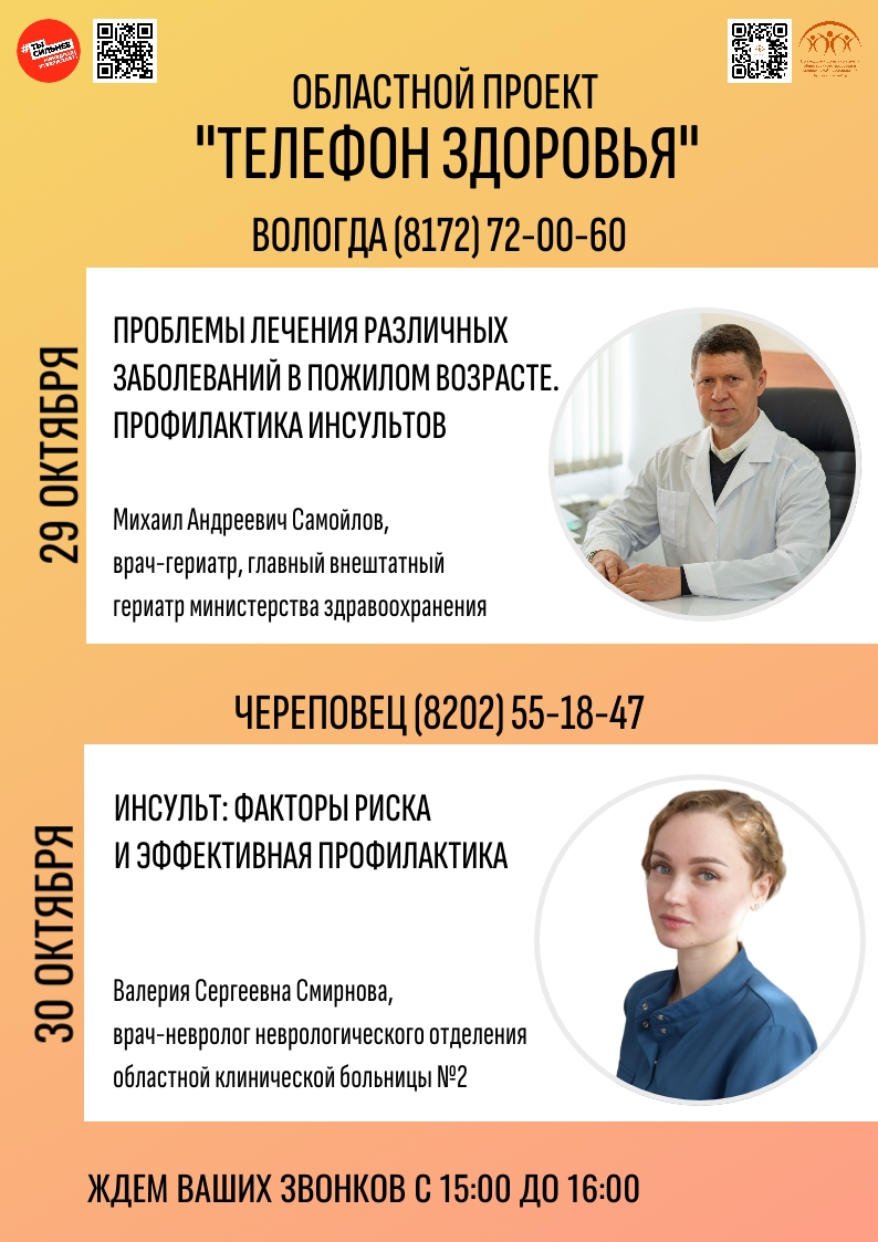  Областной проект "Телефон здоровья" на связи!
